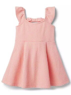 Janie and Jack Gingham Knit Seersucker Dress